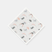 Serviette En Papier Motif de chats à plume (Coin)