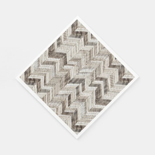 Serviette En Papier Motif de chevron crème, cosy (Coin)