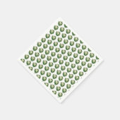Serviette En Papier Motif de chou-fleur (Coin)