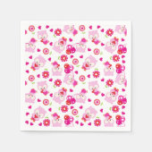 Serviette En Papier Motif De Chouettes, Chouettes Mignonnes, Chouettes (Devant)