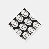 Serviette En Papier Motif de citrouille effrayant | Joyeux Halloween (Coin)