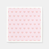 Serviette En Papier Motif de coeur (Devant)