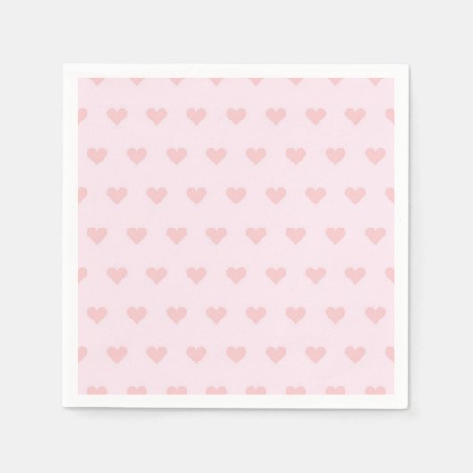 Serviette En Papier Motif de coeur (Devant)