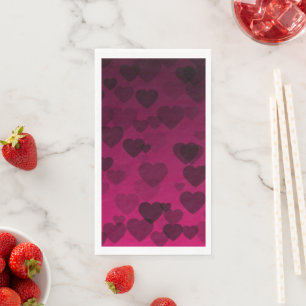 Serviette En Papier Motif de coeur 18