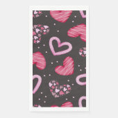 Serviette En Papier Motif de coeur 34 (Devant)