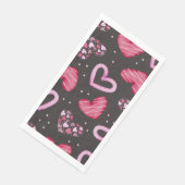 Serviette En Papier Motif de coeur 34 (Coin)