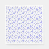 Serviette En Papier Motif de coeur de lavande (Devant)