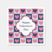 Serviette En Papier Motif de coeur Valentine (Devant)