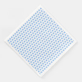 Serviette En Papier Motif de Coeurs Bleus | BABY SHOWER (Coin)