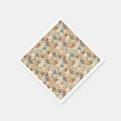 Serviette En Papier Motif de conception de triangle géométrique abstra (Coin)