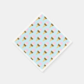 Serviette En Papier Motif de cône de glace napolitain (Coin)