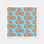 Serviette En Papier Motif de cookies à puces de chocolat (Devant)