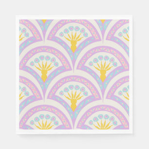 Serviette En Papier Motif de coquille de couleur pastel