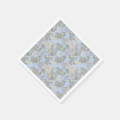 Serviette En Papier Motif de coupure de journal 01x4.b (Coin)