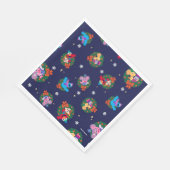 Serviette En Papier Motif de couronnes de Noël de la rue Sesame (Coin)