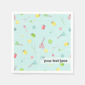 Serviette En Papier Motif de couture (Devant)