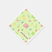Serviette En Papier Motif de couture (Coin)