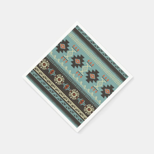 Serviette En Papier Motif de couverture natif (Coin)