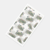 Serviette En Papier Motif de crabe bleu (Coin)