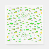 Serviette En Papier Motif de crocodile (Devant)