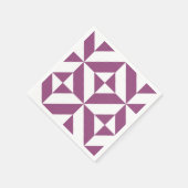 Serviette En Papier Motif de cube géométrique de raisin chaud (Coin)