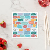 Serviette En Papier Motif de devis AMIS™ (En situation)