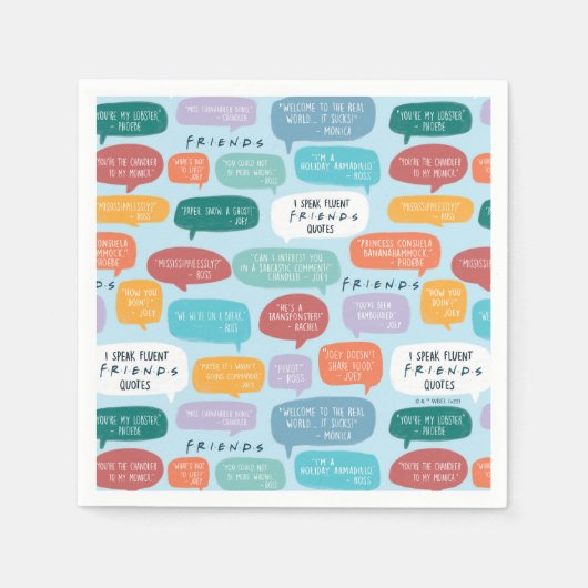 Serviette En Papier Motif de devis AMIS™ (Devant)