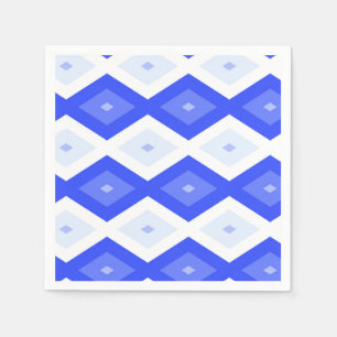 Serviette En Papier Motif de diamant bleu royal