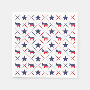 Serviette En Papier Motif de diamant de Démocrate