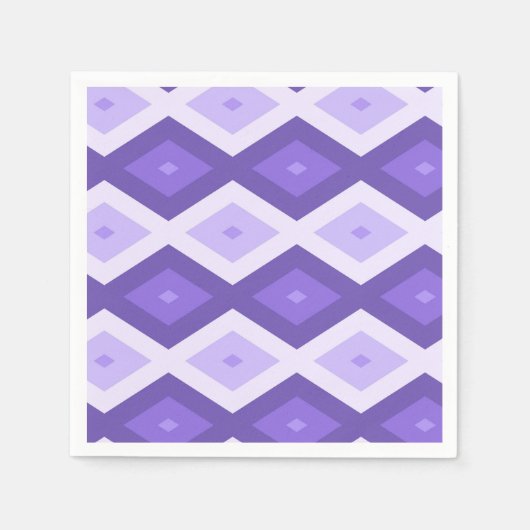 Serviette En Papier Motif de diamant violet (Devant)
