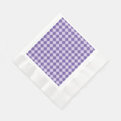 Serviette En Papier Motif de diamants de Checker Violet (Coin)