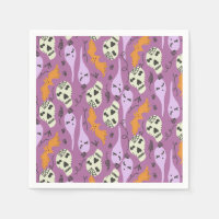 Motif de doodle de crâne de chauve-souris fantôme