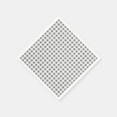 Serviette En Papier Motif de En vichy de charbon blanc (Coin)