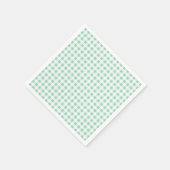 Serviette En Papier Motif de En vichy vert de la menthe (Coin)