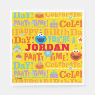 Serviette En Papier Motif de fête de Sesame Pals