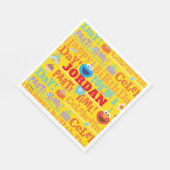 Serviette En Papier Motif de fête de Sesame Pals (Coin)