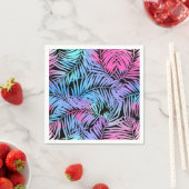 Serviette En Papier Motif de feuilles (En situation)