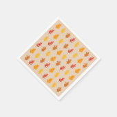 Serviette En Papier Motif de feuilles de chêne (Coin)