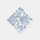 Serviette En Papier Motif de fleurs (Coin)