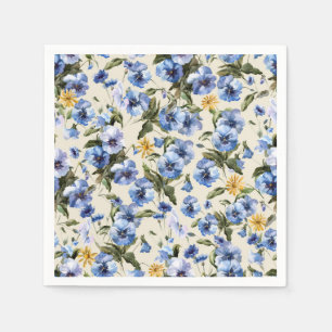 Serviette En Papier Motif de fleurs