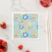 Serviette En Papier Motif de fleurs Scooby-Doo (En situation)