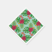 Serviette En Papier Motif de fleurs tropicales (Coin)