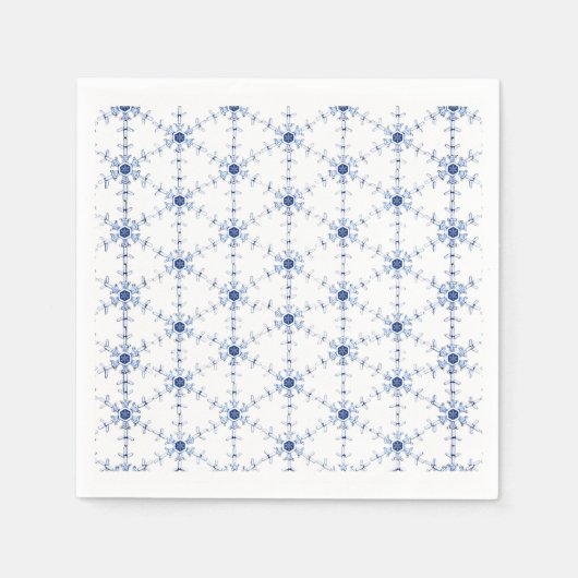 Serviette En Papier Motif de flocon de diamant (Devant)