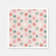 Motif de flocon de neige multicolore – Noël d'hive