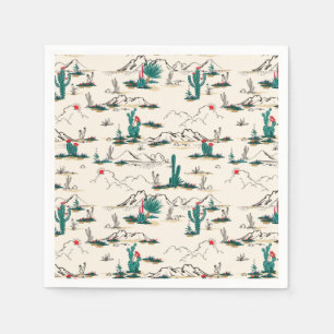 Serviette En Papier Motif de floraison de Succulents