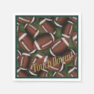 Serviette En Papier Motif de football américain