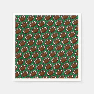 Serviette En Papier Motif de football vert Joueur de sport Équipe de j