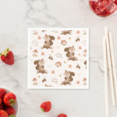 Serviette En Papier Motif de forêt de l'écureuil mou (En situation)