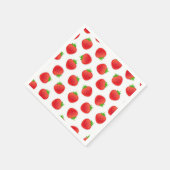 Serviette En Papier Motif de fraises (Coin)