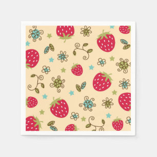 Serviette En Papier Motif de fraises